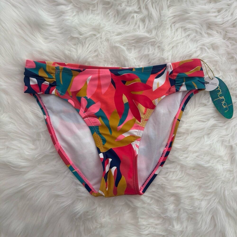 Mynah Tropical Bikink Bottom Artistic Bloom Multi Size Small JCPenny